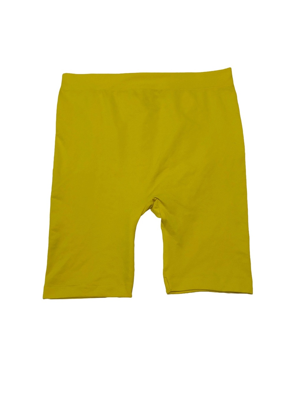 One Step Up Women's Yellow Biker Shorts Size 1X/2X